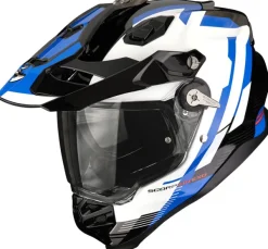 Scorpion Adventure Helmen|Integraalhelmen-ADF-9000 AIR Patro Back/Bue/White