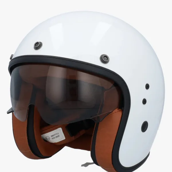 DAMES Scorpion Retro Helmen|Jethelmen-Befat EVO uxe White