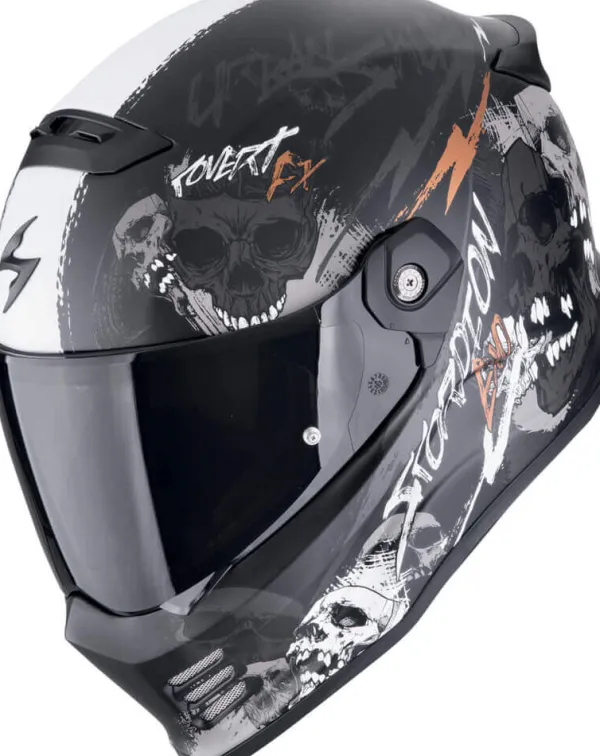 Scorpion Jethelmen-COVERT FX kuz att Back/Grey/God