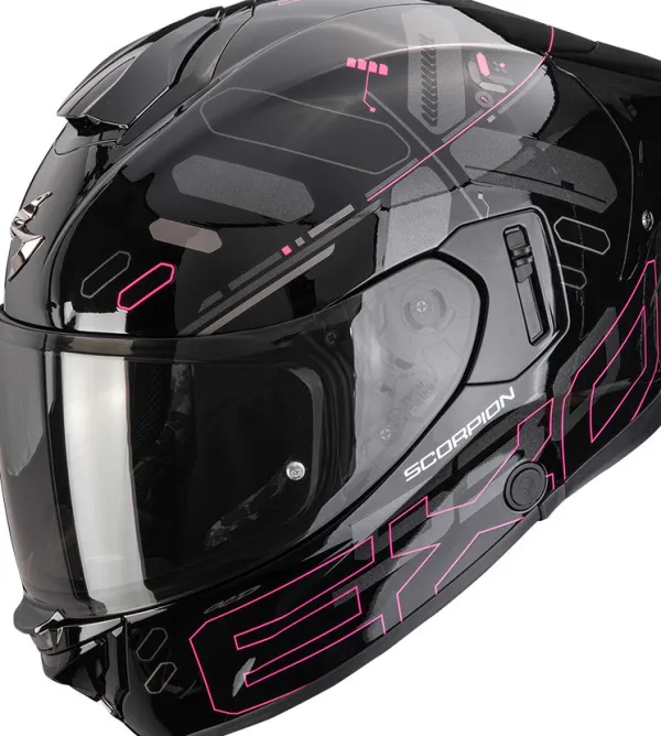 Scorpion Integraalhelmen|Helmen Met Zonnevizier-EXO-530 AIR Fond Back/Pink