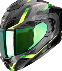 Scorpion Integraalhelmen|Helmen Met Zonnevizier-EXO-1500 AIR eek Back/Green