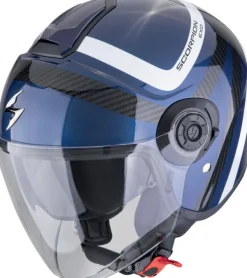 DAMES Scorpion Jethelmen|Dames Scooterhelmen-EXO-CITY II Riva Bue/Back