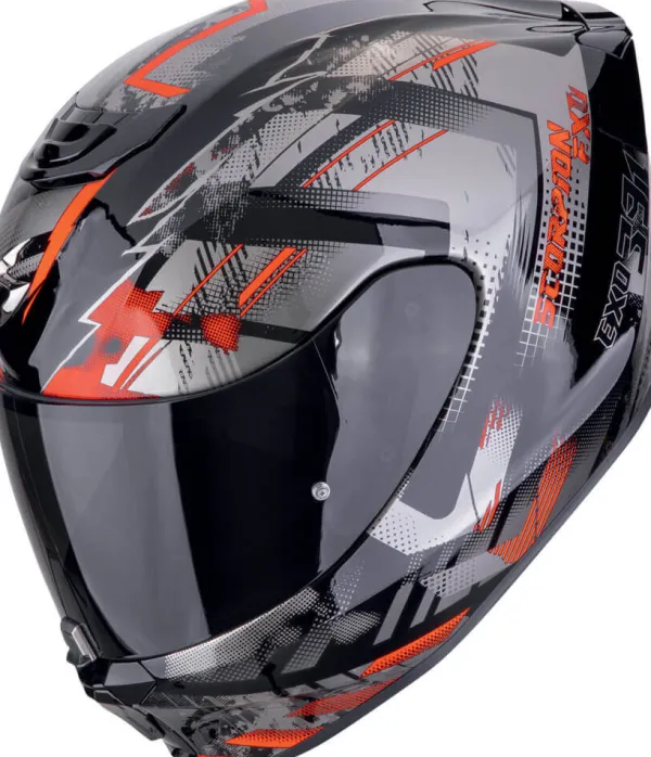 Scorpion Integraalhelmen-EXO-391 Cutter Back/Red