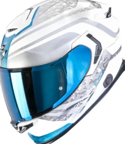 Scorpion Integraalhelmen|Helmen Met Zonnevizier-EXO-GT P AIR Arten White/Bue
