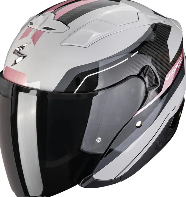 Scorpion Jethelmen|Helmen Met Zonnevizier-EXO-230 Hipe Grey/Pink