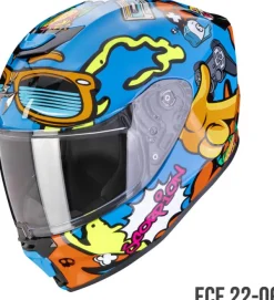 Scorpion Kinder Scooterhelmen-EXO-JNR Fun Blue/Orange