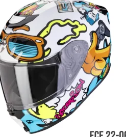 Scorpion Kinder Scooterhelmen-EXO-JNR Fun White/Blue