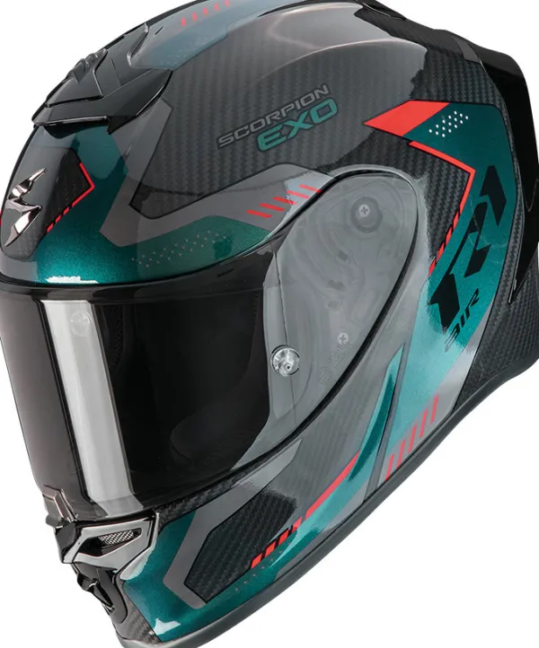 Scorpion Integraalhelmen|Carbon Helmen-EXO-R1 EVO AIR Carbon Prope Back/Green