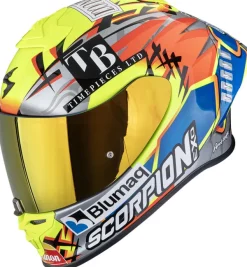 Scorpion Integraalhelmen|Race Helmen-EXO-R1 EVO II AIR Aron iano iver/Neon Yeow/Bue