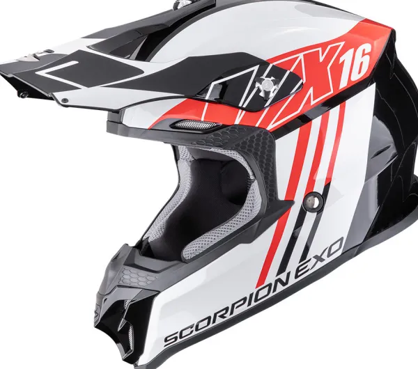 Scorpion Adventure Helmen|Crosshelmen-VX-16 EVO AIR igne Back/Red