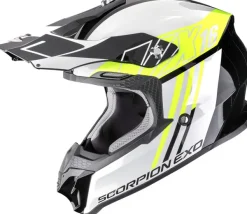 Scorpion Adventure Helmen|Crosshelmen-VX-16 EVO AIR igne Back/Neon Yeow