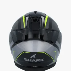 Shark Integraalhelmen|Helmen Met Zonnevizier-D-kwa 3 izer Back/Anthracite/Yeow KAY