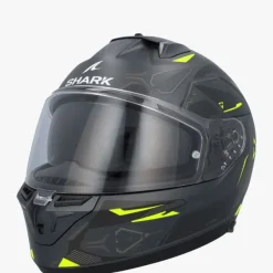 Shark Integraalhelmen|Helmen Met Zonnevizier-kwa I3 inik at Anthracite/Yeow/Back AYK