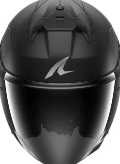 Shark Jethelmen|Bluetooth Helmen-kwa JET CUP Dark hadow Dua BK