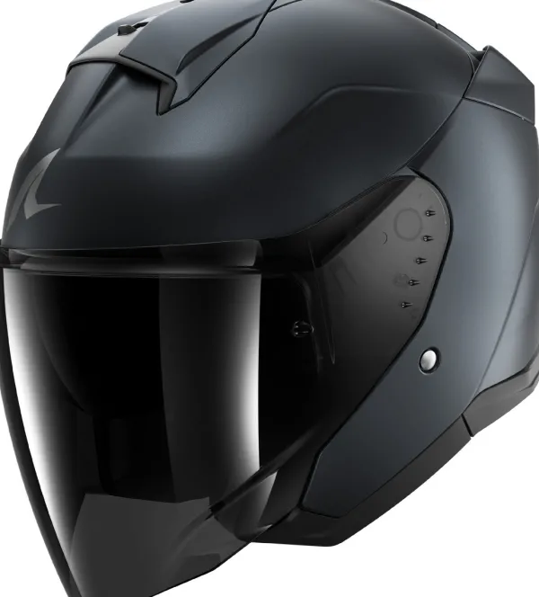 Shark Jethelmen|Bluetooth Helmen-kwa JET Dark hadow at B16