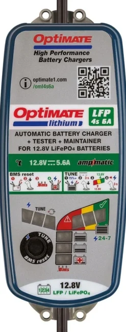 Optimate Motor Onderhoud|Motor Accessoires-Tecmate Lithium 6A Acculader