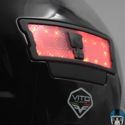 VITO Fietshelmen-E-City Gloss Black/Red