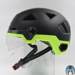 VITO Fietshelmen-E-Light + Vizier Matt Black/Fluo