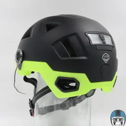 VITO Fietshelmen-E-Light + Vizier Matt Black/Fluo