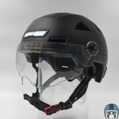VITO Fietshelmen-E-Light + Vizier Matt Black