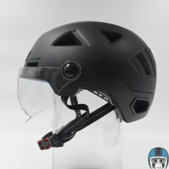 VITO Fietshelmen-E-Light + Vizier Matt Black