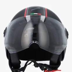 DAMES VITO Vespa Helmen|Jethelmen-Jet oreto Fahion at Zwart