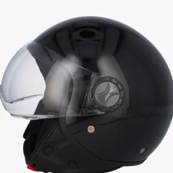 DAMES VITO Vespa Helmen|Jethelmen-Jet oreto cooterhe ganzwart