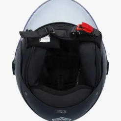 DAMES VITO Vespa Helmen|Kinder Scooterhelmen-Jet Moda Bambino Matt Black Kinderhelm