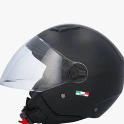 DAMES VITO Vespa Helmen|Kinder Scooterhelmen-Jet Moda Bambino Matt Black Kinderhelm