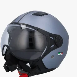 DAMES VITO Vespa Helmen|Jethelmen-Jet oda at Grij