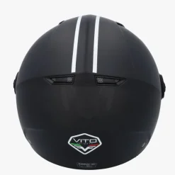 DAMES VITO Vespa Helmen|Jethelmen-Jet oda at Zwart